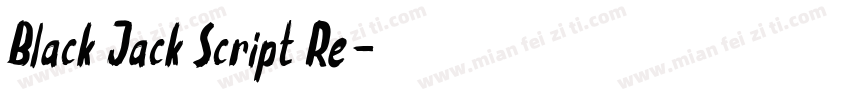 Black Jack Script Re字体转换